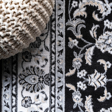 Palmette Modern Persian Floral Area Rug